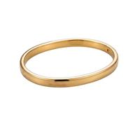 2014.Jewelyr.Luxe Bracelet - Femme - Jonc - Ovale - Rigide - Plaqué Or Jaune 750/1000-60 x 54 mm