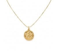 2014.Jewelyr.Luxe Collier - Enfant/Bébé - Médaille - Ange - Pensif - Baptême - Plaqué Or Jaune 750/1000-45 cm - Vénitienne