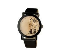 2015 1pair nouvelle PU Ceinture en cuir Montres étudiants Couples Mode Casual Montres G