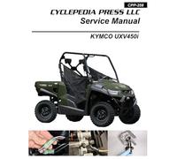 2015-2017 KYMCO UXV 450i 4X4 Cyclepedia Printed Side X Side Service Manual