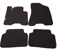 2015-2020 Hyundai Tucson Tapis de sol en cuir synthétique noir 4 pcs