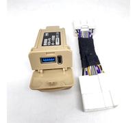 2015-2022 pour Toyota Alphard Vellfire série 30 deuxième rangée | Pour chargeur double Interface accessoires décoration intérieure siège USB(15-21 beige 1PC)
