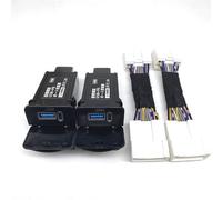 2015-2022 pour Toyota Alphard Vellfire série 30 deuxième rangée | Pour chargeur double Interface accessoires décoration intérieure siège USB(15-21 black 2PC)