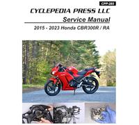 2015-2023 Honda CBR300R Cyclepedia Printed Motorcycle Service Manual