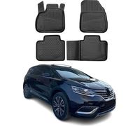 2015-2025 Renault Espace V Tapis TPE Noir 4x