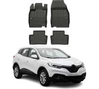 2015-2025 Renault Kadjar Tapis de sol TPE noir 4 pcs