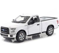 2015 Ford F-150 Cabine Régulière Pickup Blanc 1:24 Welly 24063