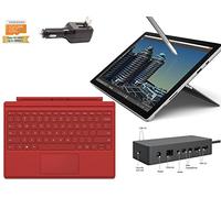 2015 Newest Microsoft Surface Pro 4 Core i7-6600U 16GB 512GB 12.3" touch screen with 2736x1824 3K QHD Windows 10 Pro Multi-position Kickstand (Red Cover , Dock Bundle)(US Version, Importe)