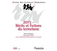 2015 - Récits et fictions du terrorisme