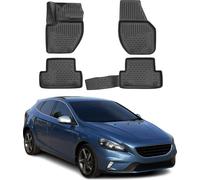 2016-2021 Volvo V40 Tapis de sol TPE noir 4 pièces