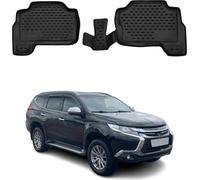 2016-2025 Mitsubishi Pajero Sport Tapis de sol TPE noir 2 pcs