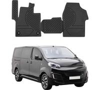 2016-2025 Tapis de sol Citroen Jumpy TPE noir 2 pcs