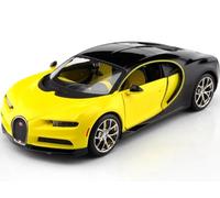 Compatible avec Bugatti Chiron jaune/noir métallisé 1:24 Maisto 32509