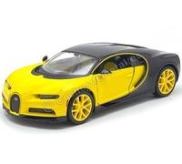 Modèle réduit - MAISTO - Bugatti Chiron - Noir - 1/24 - Pneus en caoutchouc véritable