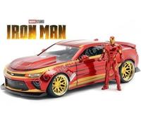 2016 Chevrolet Camaro + Figura Iron Man 1:24 Jada Toys 99724 253225003