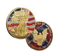 2016 Liberty Chromatic Medallion - 40 mm Double-Print Relief, Vivid hues, Crystal Shield, Collector’s Keepsake