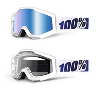 2017 100% Couches Motocross MX Vélo MTB Lunettes Glace Âge Blanc