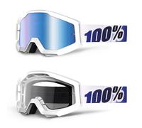 2017 100% Couches Motocross MX Vélo MTB Lunettes Glace Âge Blanc