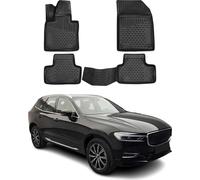 2017-2021 Volvo XC60 Tapis de sol TPE noir 4 pcs
