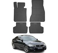 2017-2024 BMW Série 5 Limo Touring G30 G31 Tapis en caoutchouc noir 4 pcs