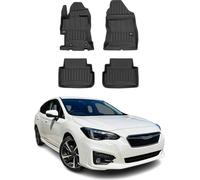 2017-2024 Subaru Impreza XV Tapis de sol TPE noir 4 pcs