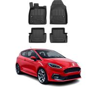 2017-2024 Tapis de sol Ford Fiesta TPE noir 4 pcs