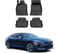 2017-2024 Tapis de sol Kia Stinger TPE noir 4 pièces