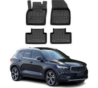 2017-2024 Volvo XC40 Tapis de sol TPE noir 4 pcs