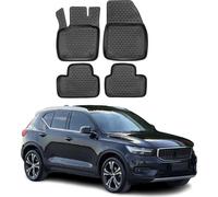 2017-2024 Volvo XC40 Tapis de sol TPE noir 4 pcs