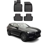 2017-2024 Volvo XC60 Tapis de sol TPE noir 4 pcs