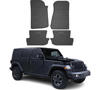 OMAC Tapis de Sol pour Jeep Wrangler 2017-2025 Caoutchouc Noir