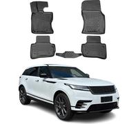 2017-2025 Land Rover Range Rover Velar L560 Tapis de sol en caoutchouc noir 4 pcs