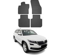 2017-2025 Skoda Kodiaq Tapis de sol TPE noir 4 pcs