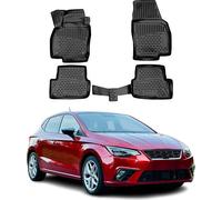 2017-2025 Tapis de sol Seat Ibiza TPE noir 4 pcs