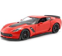 2017 Chevrolet Corvette C7 Z06 Rojo 1:24 Welly 24085