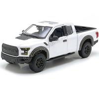 2017 Ford F-150 Raptor Pick Up Blanc 1:24 Maisto 31266
