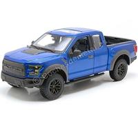 2017 Ford F-150 Raptor Pick Up Bleu 1:24 Maisto 31266