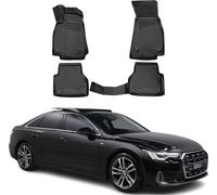 OMAC 3D Tapis de Sol pour Audi A6 C8 Berline Break Allroad 18-25 TPE Noir 4Pcs