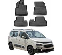 2018-2025 Citroen Berlingo Tapis de sol TPE noir 4 pcs