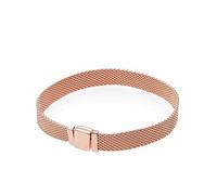 2018 Automne Or Rose réflexions Femmes 925 Bracelets en Argent Bricolage Convient pour Bracelets Charme Bijoux de Mode