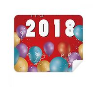 2018 Ballon Année du Chien Happy New Year Nettoyant écran de téléphone Lunettes Chiffon de Nettoyage 2 pièces en Daim