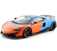 2018 McLaren 600LT Coupe Team Tribute Livery Orange/Bleu 1:18 Solido S1804503