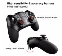 2018 Nouveau 2.4G Contrôleurs de Jeu Sans Fil Avec Bluetooth Sans Fil Gamepad Pour Android ios ps3 Contrôleurs de Jeu Lecteur Win XP Tablet PC (noir)