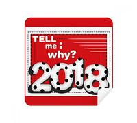 2018 Tell Me Pourquoi Milk Digital Happy New Year Lunettes Chiffon de Nettoyage pour écran de téléphone en Daim 2 pièces
