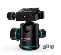 [2018] Tête de trépied Mise à Niveau, Andoer 360 ° Rotation Fluide trépied pour Appareil Photo Rotule avec Plateau Rapide, Charge maximale : 8 kg/8 Kilogram pour Canon 5d MarkII III Rebel T6