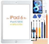 2018 Touch Screen For Ipad 6 9.7 A1893 A1954 Digitizer Screen For Ipad 6 With Home Button,Touch Screen Replacement For Ipad 6th With Repair Kit (Not Lcd Display).[D52]