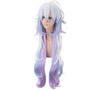 2019 Anime destin/Grand ordre roulette Merlin longue perruque Cosplay Costumes destin rester nuit perruques de cheveux Halloween Merlin perruque et bonnet de perruque taille unique 494