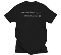 2019 Detroit Become Human DBH Deviant Or O-Neck Purified Cotton T-Shirts Mens Tee Shirt Leisure Short Sleeve T Shirts Black M