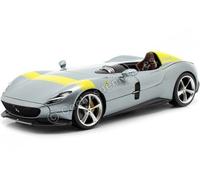2019 Ferrari Monza SP1 Barchetta Monoposto Gris Argent 1:18 Bburago Race Play 16