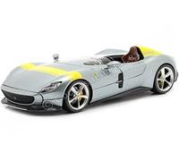 2019 Ferrari Monza SP1 Boat Cito Gris Plata 1:24 Bburago 18-26027